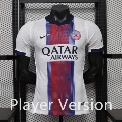 (S-3XL) Player Version 26-27 Paris Away White Thailand Soccer Jersey AAA-888