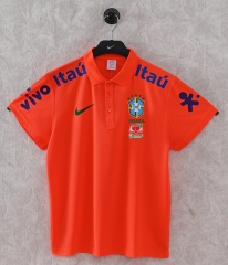 26-27 Brazil Orange Thailand Polo Shirt-9171
