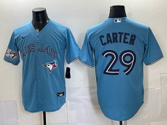 Toronto Blue Jays #29 Light Blue MLB Jersey-0840
