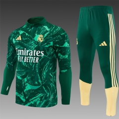 26-27 Real Madrid Camouflage Green Thailand Soccer Tracksuit-2315