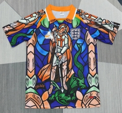(S-4XL) 26-27 Joint Version England Orange&Blue Thailand Soccer Jersey AAA-4927