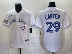 Toronto Blue Jays #29 White MLB Jersey-0840