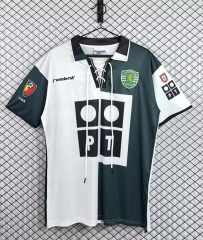 Retro Version 02-03 Sporting Lisbon Clube de Portugal 3rd Away White&Green Thailand Soccer Jersey AAA-3257