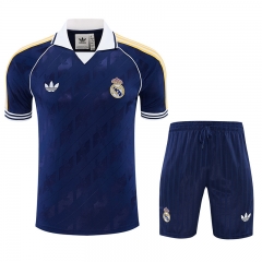 26-27 Real Madrid Royal Blue Thailand Training Soccer Uniform-418