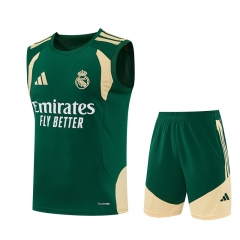 26-27 Real Madrid Green Thailand Training Soccer Vest Uniform-418