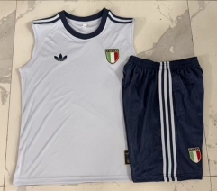 26-27 Italy Light Blue Thailand Soccer Vest Tracksuit-815