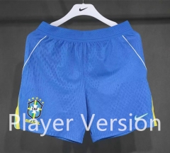 (S-3XL) Player Version 26-27 Brazil Home Blue Thailand Soccer Shorts-4563