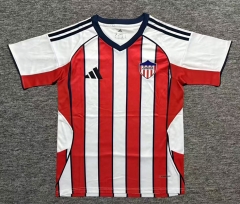 (S-4XL) 26-27 Junior de Barranquilla Home Red&White Thailand Soccer Jersey AAA-2315