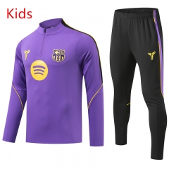 26-27 Barcelona Purple Kids/Youth Soccer Tracksuit-GDP