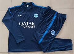 26-27 Inter Milan Navy Blue Thailand Soccer Tracksuit-815