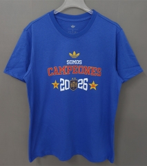 26-27 Spain Blue Cotton T-shirt-LH
