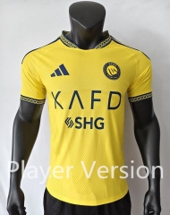 Player Version 26-27 Al-Nassr FC Home Yellow Thailand Soccer Jersey AAA