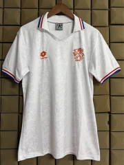 Retro Version 1995 Netherlands Away White Thailand Soccer Jersey AAA-9171