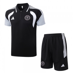 26-27 Inter Miami FC Black Thailand Polo Uniform-815