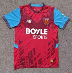 ( S-4XL ) 26-27 West Ham United Home Red Thailand Soccer Jersey AAA-8025