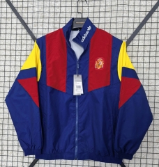 2026 World Cup Spain Red&Blue Casual Training Thailand Soccer Trench Coat-1020