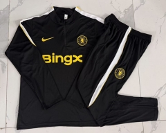 26-27 Chelsea Black Thailand Soccer Tracksuit-815