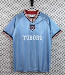 Retro Version 86-87 Sunderland AFC Away Light Blue Thailand Soccer Jersey AAA-3257