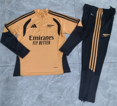 26-27 Arsenal Earthy-yellow Thailand Soccer Tracksuit-411
