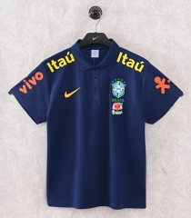26-27 Brazil Royal Blue Thailand Polo Shirt-9171
