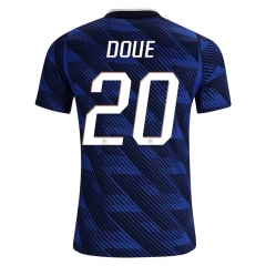 (S-4XL) 26-27 France Home Blue DOUE #20 Thailand Soccer Jersey AAA