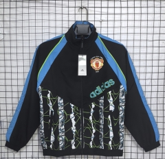 Manchester United Black Thailand Soccer Trench Coat-8268