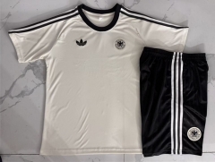 26-27 Germany Beige Short-Sleeve Thailand Soccer Tracksuit-815