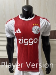 Player Version 26-27 Ajax Home Red&White Thailand Soccer Jersey AAA-4691