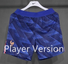 (S-3XL) Player Version 26-27 France Home Blue Thailand Soccer Shorts-4563