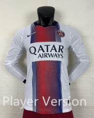 Player Version 26-27 Paris SG Away White LS Thailand Soccer Jersey AAA-2016