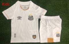 26-27 Santos FC Home White Kids/Youth Soccer Uniform-3871