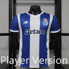 Player Version 26-27 Porto Home Blue&White Thailand Soccer Jersey AAA-888