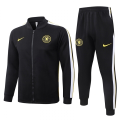 26-27 Chelsea Black Thailand Soccer Jacket Uniform-815