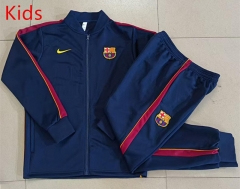 26-27 Barcelona Cyan Kids/Youth Soccer Jacket Uniform-815