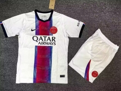 26-27 PSG Away White Soccer Uniform-3831