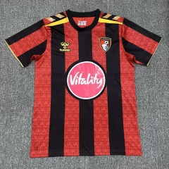 (S-4XL) 26-27 AFC Bournemouth Home Red&Black Thailand Soccer Jersey AAA-6032