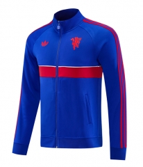 26-27 Manchester United Color Blue Thailand Soccer Jacket-LH