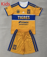 26-27 Tigres UANL Home Yellow Kid/Youth Soccer Uniform-AY