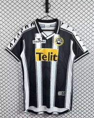 Retro Version 99-00 Udinese Calcio Home Black&White Thailand Soccer Jersey AAA-3257