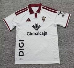 (S-4XL) 26-27 Albacete Balompié Home White Thailand Soccer Jersey AAA-0141