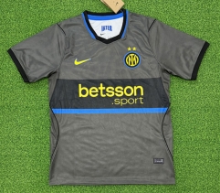 (S-4XL) 26-27 Inter Milan 2nd Away Grey Thailand Soccer Jersey AAA-403