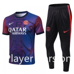 (S-3XL) Player Version 26-27 Paris SG Purple&Blue Thailand Training Soccer Uniform-9926