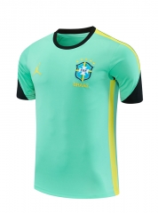 26-27 Brazil Green Thailand Training Soccer Jersey-418