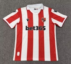 (S-4XL) 26-27 Stoke City Home Red&White Thailand Soccer Jersey AAA-8025
