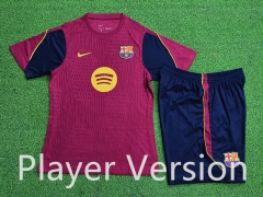 (S-3XL) Player Version 26-27 Barcelona Maroon Thailand Training Soccer Uniform-9926