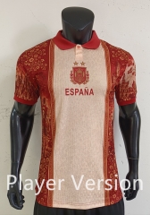 Player Version 26-27 Special Version Spain Red&Apricot Thailand Soccer Jersey AAA-0871