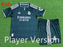 Player Version 26-27 Real Madrid Away Green Kids/Youth Soccer Uniform-9926