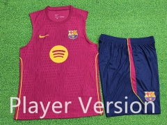 (S-3XL) Player Version 26-27 Barcelona Maroon Thailand Soccer Vest Uniform-9926