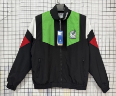 26-27 Mexico Black&Green Thailand Training Soccer Trench Coat-8268