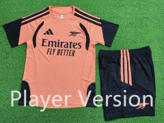 (S-3XL) Player Version 26-27 Arsenal Orange Thailand Training Soccer Uniform-9926
